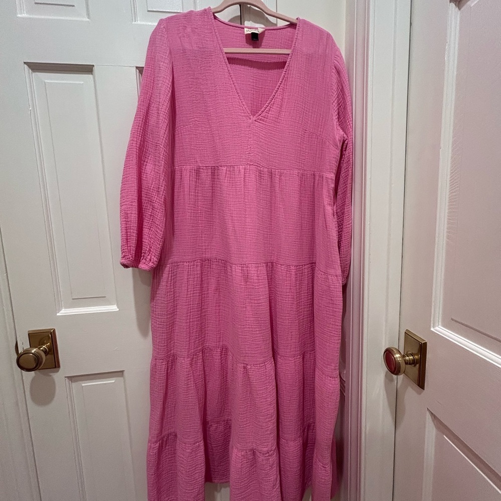 Universal Thread Pink Tiered Maxi Dress